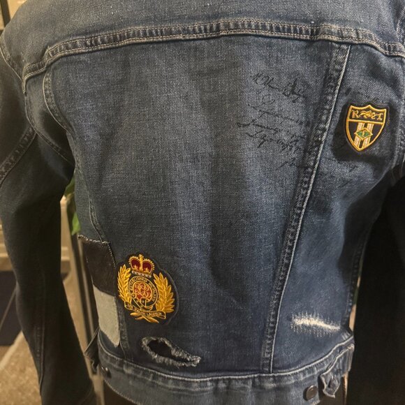 Michael Kors Patchwork Denim Jacket - Picture 7 of 9